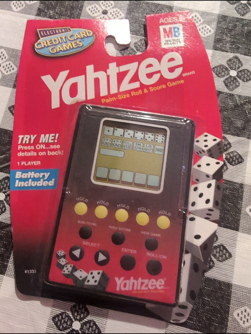 Vintage Electronic Handheld Game - Red and Black New Old Stock ,1999